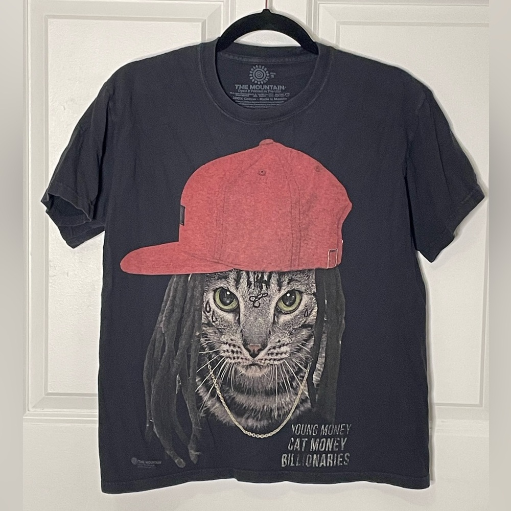The Mountain Young Money Cat Money Graphic Tee 100% Cotton M